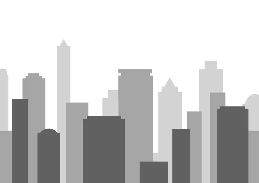 無料 背景用イメージ イラスト グレー ホワイト 都会 都市 街 ビル 摩天楼
